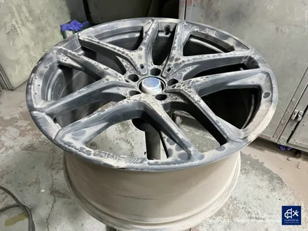 벤츠 GLE53 AMG 휠수리 후 블랙유광 휠도색 / 용인 처인구