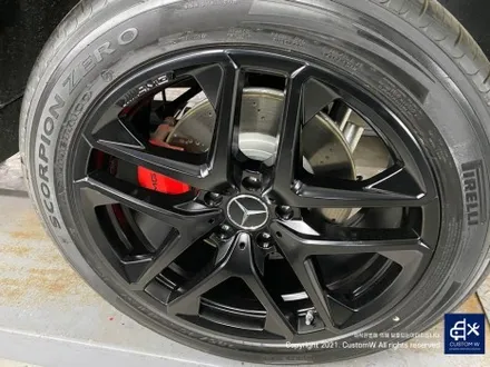 요즘 자주 입고되는 번호판 미장착 / 미등록  차량_!벤츠 G바겐 G63AMG 사틴 블랙 (무광 검정 / 매트 블랙) 휠 도색 신차 출고 작업 / 용인 처인구