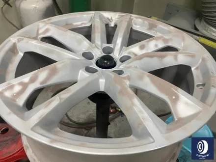 아우디 A7 55TFSI e 20인치 다이아몬드 커팅 가공을 이용한 블랙 폴리시 휠 커스텀 +  부식 방지 블랙 컬러로 캘리퍼 도색 작업까지_! / 용인 처인구