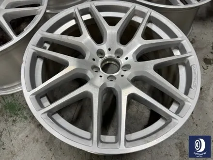 벤츠 GLE63 AMG 휠 도색 불량 재작업 약품 박리 제거 후, 사틴 블랙 + 실버 투톤 휠도색 + 레드 캘리퍼 도색 / 용인 처인구