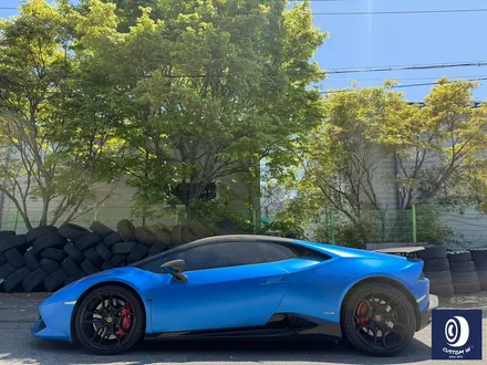 람보르기니 우라칸 LP610 조수석 앞 휠 상처 수리 후, 하이그로시 블랙 휠 복원 도색 / 용인 처인구