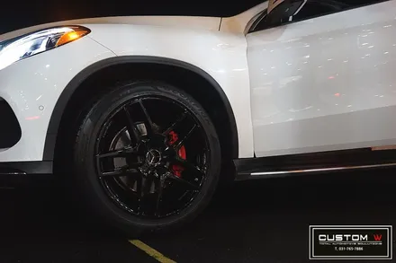 메르세데스 벤츠 GLE 350d 쿠페 블랙유광 휠도색,레드 캘리퍼도색, 이오나이저 시공. / 용인 처인구