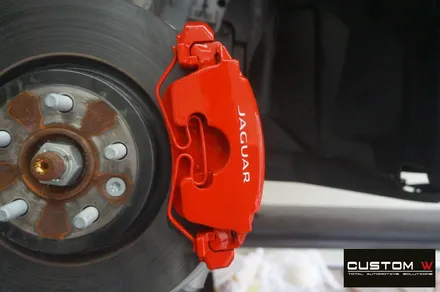 재규어 F 페이스 F-PACE 블랙유광 휠도색, 레드 캘리퍼 도색. / 용인 처인구