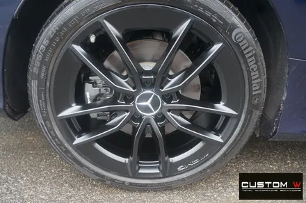 벤츠 C43 AMG 카브리올레 무광 블랙 휠도색 + 건메탈 그레이 컬러 캘리퍼 도색 / 용인 처인구