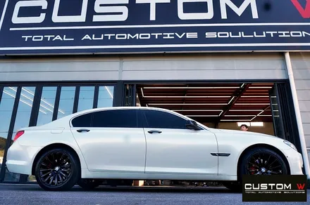 BMW 740Li 블랙유광 휠 + 레드 캘리퍼 도색 / 용인 처인구