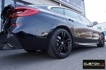 BMW 6GT 620d 블랙유광 휠 도색 + 레드 캘리퍼 도색 / 용인 처인구