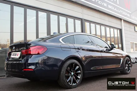 BMW 420i 휠 상처 수리 후 블랙유광 휠도색 / 용인 처인구