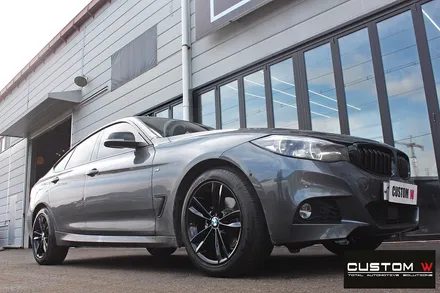 BMW 3GT 휠 상처 수리 후 블랙유광 휠도색 / 용인 처인구