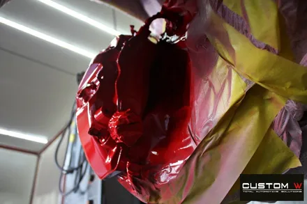자주 입고 되는 아우디 A7 신형 20인치 휠 상처 수리 후 다이아몬드 컷팅 공정을 통해 블랙 폴리시 휠로 변신! 그리고 레드 캘리퍼 도색까지 / 용인 처인구