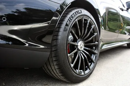 벤츠 GT43 AMG 블랙유광 휠도색 + 레드 캘리퍼 도색 / 용인 처인구