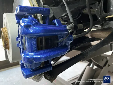 휠, 캘리퍼 모두 새 옷을 입히자! BMW 320i 휠수리 후 블랙유광 휠도색 + 블루 캘리퍼 도색 / 용인 처인구