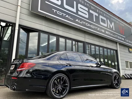 벤츠 E53 AMG 휠수리 후 매트 블랙 실버 투톤 휠도색 / 용인 처인구
