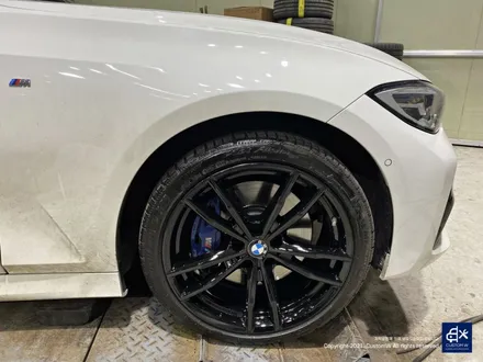 BMW G20 330i 휠수리 후 블랙유광 휠도색 / 용인 처인구