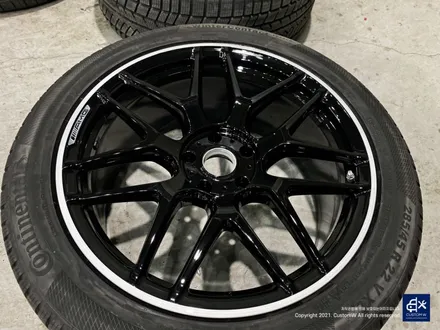 벤츠 G63 AMG G바겐 22인치 블랙 실버 투톤 유광 휠도색 / 용인 처인구
