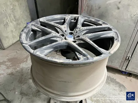 벤츠 GLE53 AMG 휠수리 후 블랙유광 휠도색 / 용인 처인구