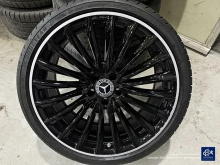 벤츠 CLS450 휠수리 후 블랙 실버 투톤 유광 휠도색 / 용인 처인구