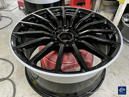 벤츠 GT43 AMG 휠수리 후 투톤 유광 휠도색 + 카본 세라믹 골드 캘리퍼 도색 / 용인 처인구