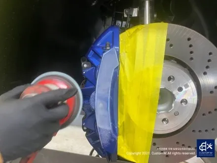 BMW G87 M2 930M 블랙 유광 휠도색 + 레드 캘리퍼 도색 커스텀W에 자주 입고되는 포켓 머신~~! / 용인 처인구