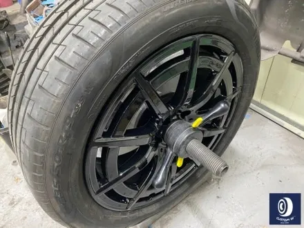 벤츠 GLB35 AMG 하이그로시 블랙 (검정 유광) 휠도색 + 레드 캘리퍼 도색 / 용인 처인구