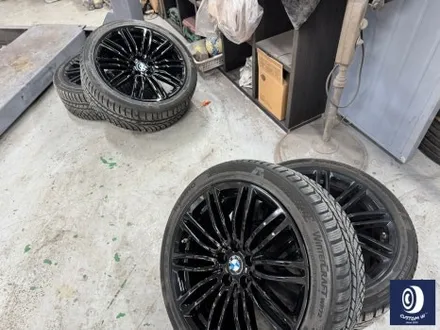 BMW 530i 664M 휠 상처 수리 후, 블랙유광 휠 복원 도색 / 재방문 / 용인 처인구