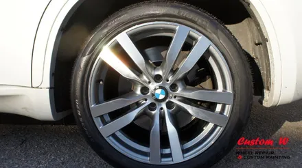 총체적 난국의  BMW X6M 휠복원(다이아몬드컷팅 휠수리), 완료 후 피렐리 PZERO 타이어 교체. / 용인 처인구