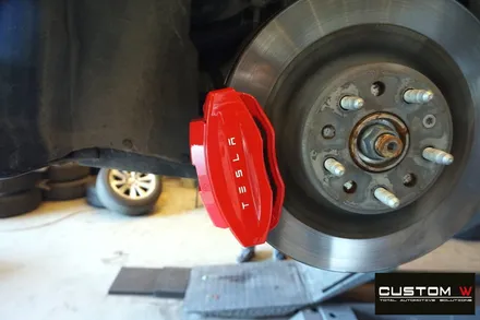 엄청난 가속력 테슬라 모델 S P100D 블랙유광 휠도색 그리고  90D 차량의  레드 캘리퍼 도색 작업까지.! / 용인 처인구
