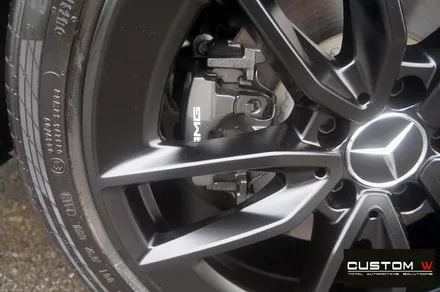 벤츠 C43 AMG 카브리올레 무광 블랙 휠도색 + 건메탈 그레이 컬러 캘리퍼 도색 / 용인 처인구