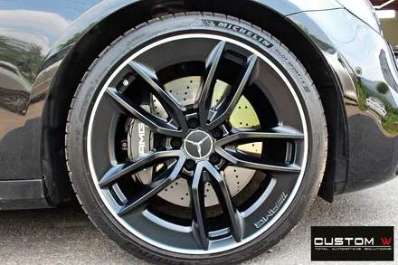 벤츠 E53 AMG 무광블랙실버 투톤 휠도색 + 건메탈 캘리퍼 도색 / 용인 처인구
