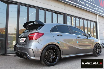 벤츠 A45 AMG 휠 상처 수리 후 매트블랙 휠도색 / 용인 처인구