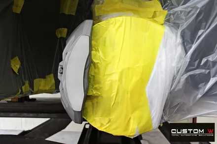 벤츠 S450 쿠페 블랙유광 휠도색 + 레드 캘리퍼 도색 / 용인 처인구