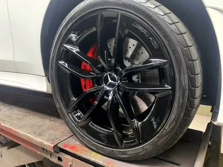 벤츠 CLS53 AMG 블랙유광 휠도색 + 레드 캘리퍼도색 / 용인 처인구