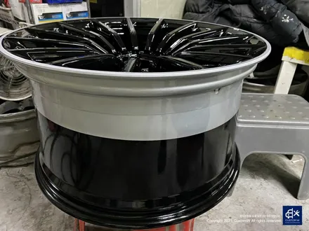 벤츠 GT43 AMG 휠수리 후 블랙실버 투톤 유광 휠도색 / 용인 처인구