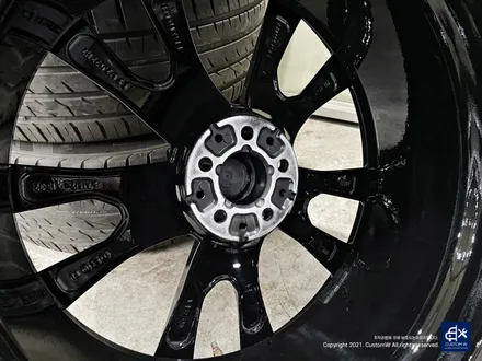 BMW X7 휠수리 후 블랙유광 휠도색 / 용인 처인구