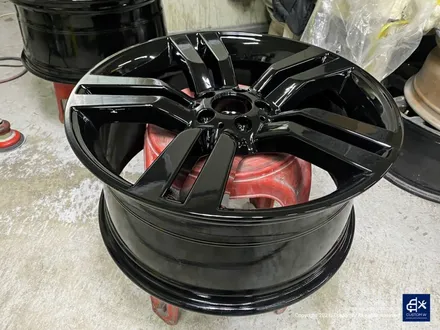 벤츠 GLK220 휠수리 후 블랙유광 휠도색 + 부식 제거 후 레드 캘리퍼 도색 / 용인 처인구