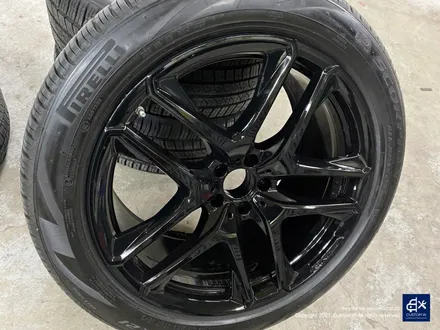 벤츠 GLE53 AMG 휠수리 후 블랙유광 휠도색 & 레드 캘리퍼 도색 / 용인 처인구