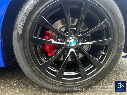 BMW F30 320D 하이그로시 블랙 / 유광 검정 휠도색 & 레드 캘리퍼 도색 / 용인 처인구