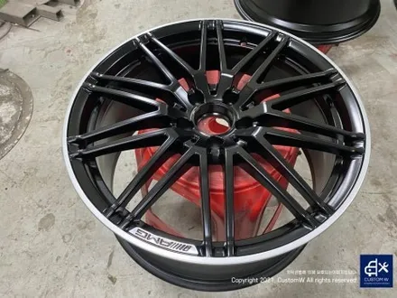 귀한 차량~! 벤츠 GTC AMG 무광 블랙 실버 투톤 휠 도색 작업으로 더욱 멋지게_! / 용인 처인구