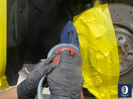 휠 수리 도색 불량 / BMW M4 763M 타 업체 잘못된 휠도색 약품 박리 / 페인트 제거 후, 사틴 블랙 휠 도색 재작업 + 카본 세라믹 골드 캘리퍼 도색 / 용인 처인구