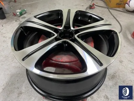 벤츠 W213 E300 18인치 휠 상처 수리 후, 다이아몬드 커팅 가공을 이용한 블랙 폴리시 휠 만들기_! / 용인 처인구