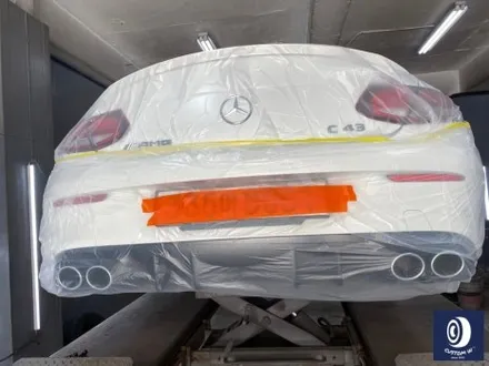 벤츠 C43 AMG 쿠페 휠 상처 수리 후, 다이아몬드 커팅 휠 복원 + 블랙 캘리퍼 도색 / 용인 처인구