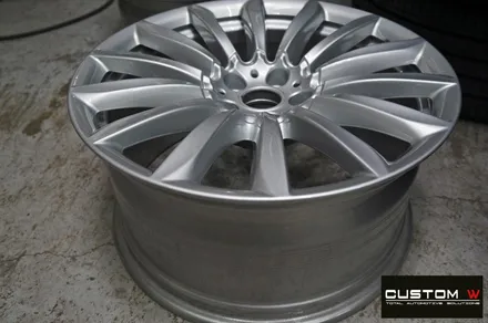 BMW G12 730Ld 휠 상처 수리 후 실버 휠복원 / 용인 처인구