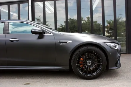 벤츠 GT43 AMG 블랙유광 휠도색 + 카본 세라믹 골드 캘리퍼 도색 / 용인 처인구