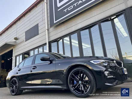 BMW G20 330e 잘못된 휠수리 이력 박리 후 블랙유광 휠도색 / 용인 처인구