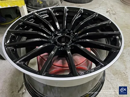 벤츠 GT43 AMG 휠수리 후 블랙실버 투톤 유광 휠도색 / 용인 처인구