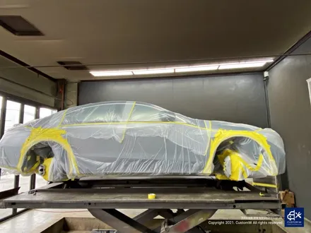벤츠 CLS53 AMG 투톤 유광 휠도색 + 레드 캘리퍼 도색 / 용인 처인구