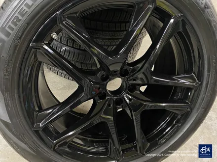 벤츠 GLE53 AMG 휠수리 후 블랙유광 휠도색 & 레드 캘리퍼 도색 / 용인 처인구
