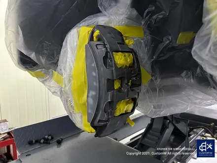 벤츠 GLE53 AMG 블랙 유광 휠도색 그리고 레드 캘리퍼 도색까지_! 완벽한 컬러 밸런스_! / 용인 처인구