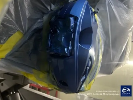 와_! 이게 플렉스다_! 전기차 럭셔리 세단 BMW I7 블루 캘리퍼 도색 고객과의 소통을 중요시하는 커스텀 W (feat. 훈훈한 카톡 내용 캡처 ) / 용인 처인구