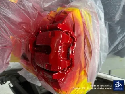 믿고 맡기는 커스텀 W_! 캐리어 카 (세이프 티 로더)를 이용해서 입출고_! BMW G87 신형 M2 블랙 유광 휠도색 & 레드 캘리퍼 도색 / 용인 처인구
