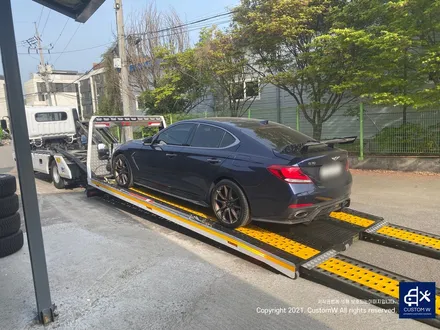제네시스 G70 19인치  상처 수리 후, 무광 브론즈 휠 도색 / 용인 처인구